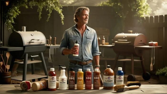 A clean and well-maintained BBQ grill after using a BBQ cleaner, highlighting the final results and effectiveness of proper cleaning