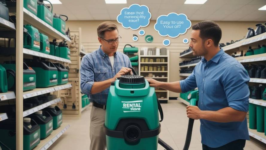 A professional steam cleaner ready for hire, showing key features and tips for choosing the right steam cleaner for home or commercial use